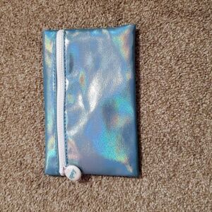 Ipsy Blue Holographic Cosmetic Bag